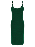 Versace Bicolor Viscose Midi Dress Versace