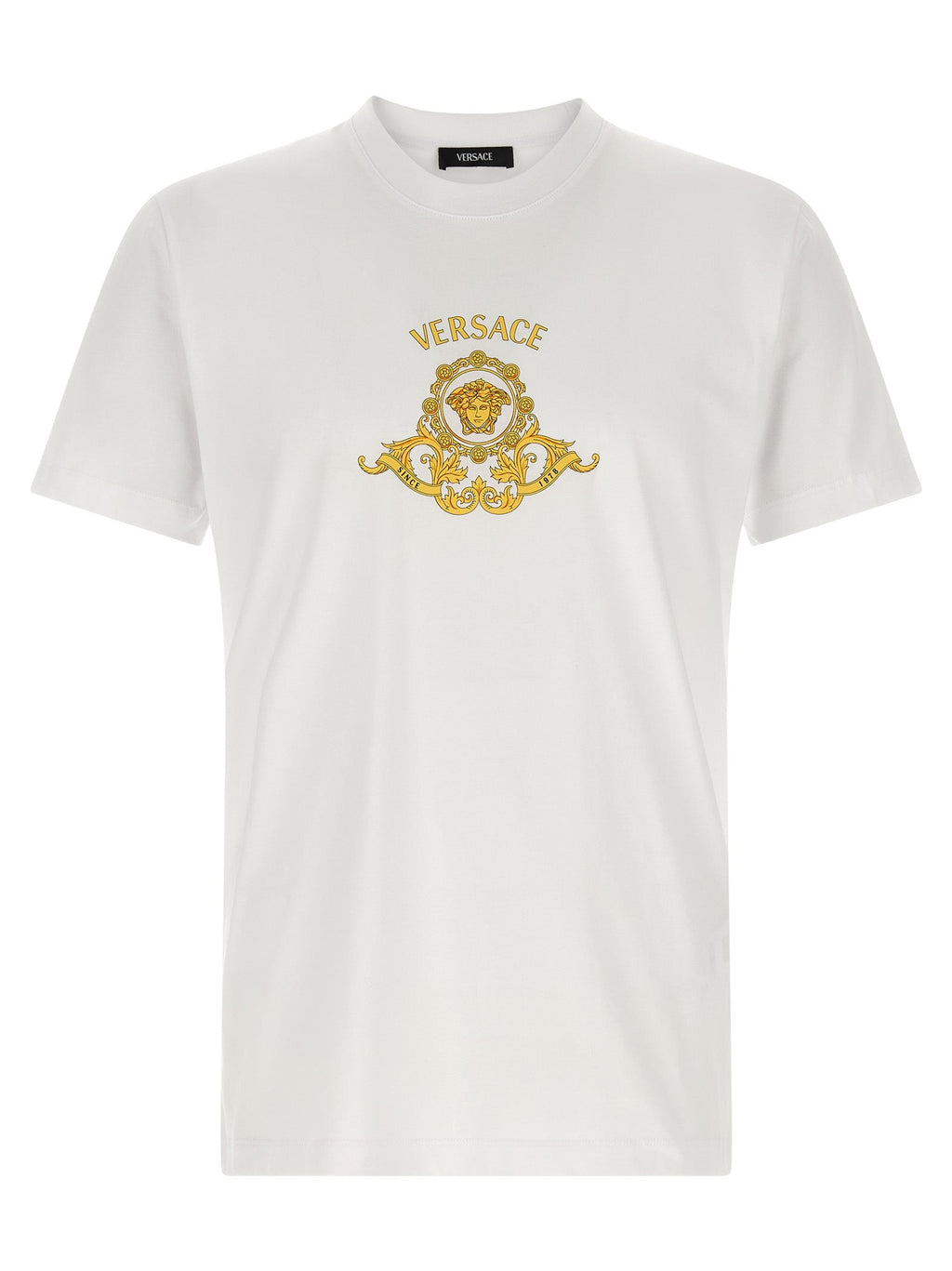 Versace White Cotton T-Shirt Versace