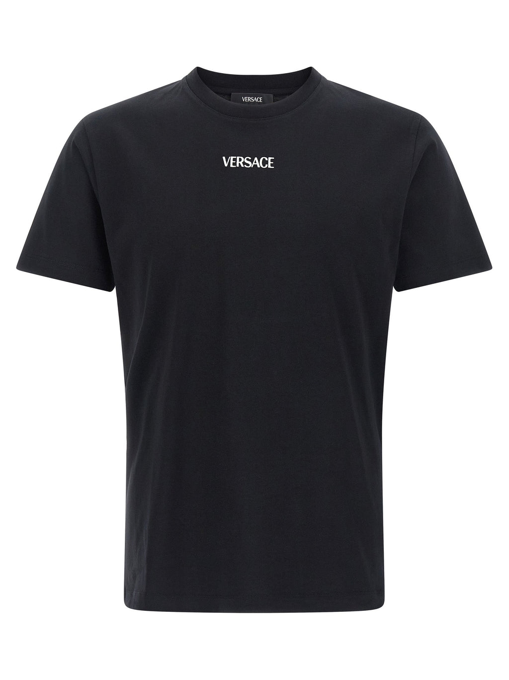 Versace Black Cotton T-Shirt Versace