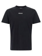 Versace Black Cotton T-Shirt Versace