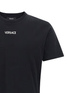 Versace Black Cotton T-Shirt Versace
