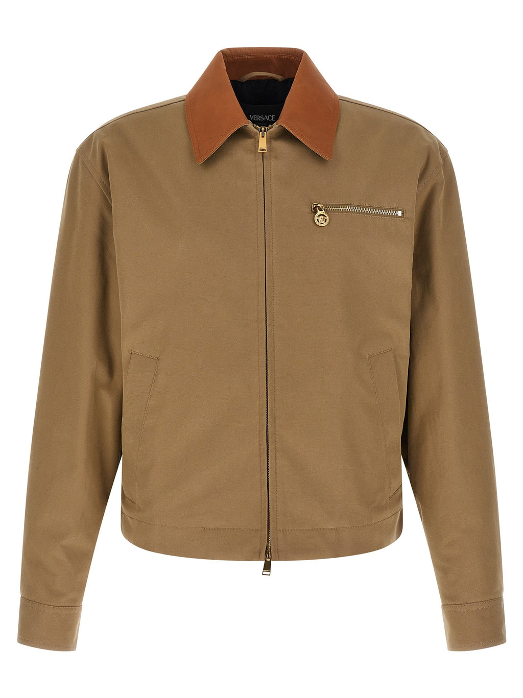 Versace Beige Cotton Jacket Versace
