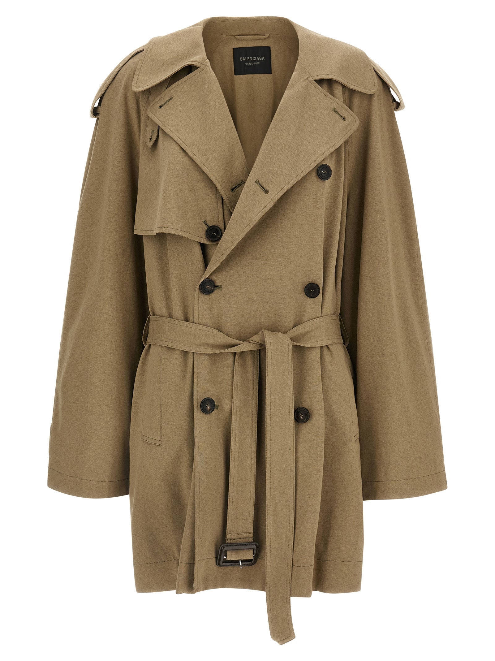 Balenciaga Beige Cotton Coat Balenciaga