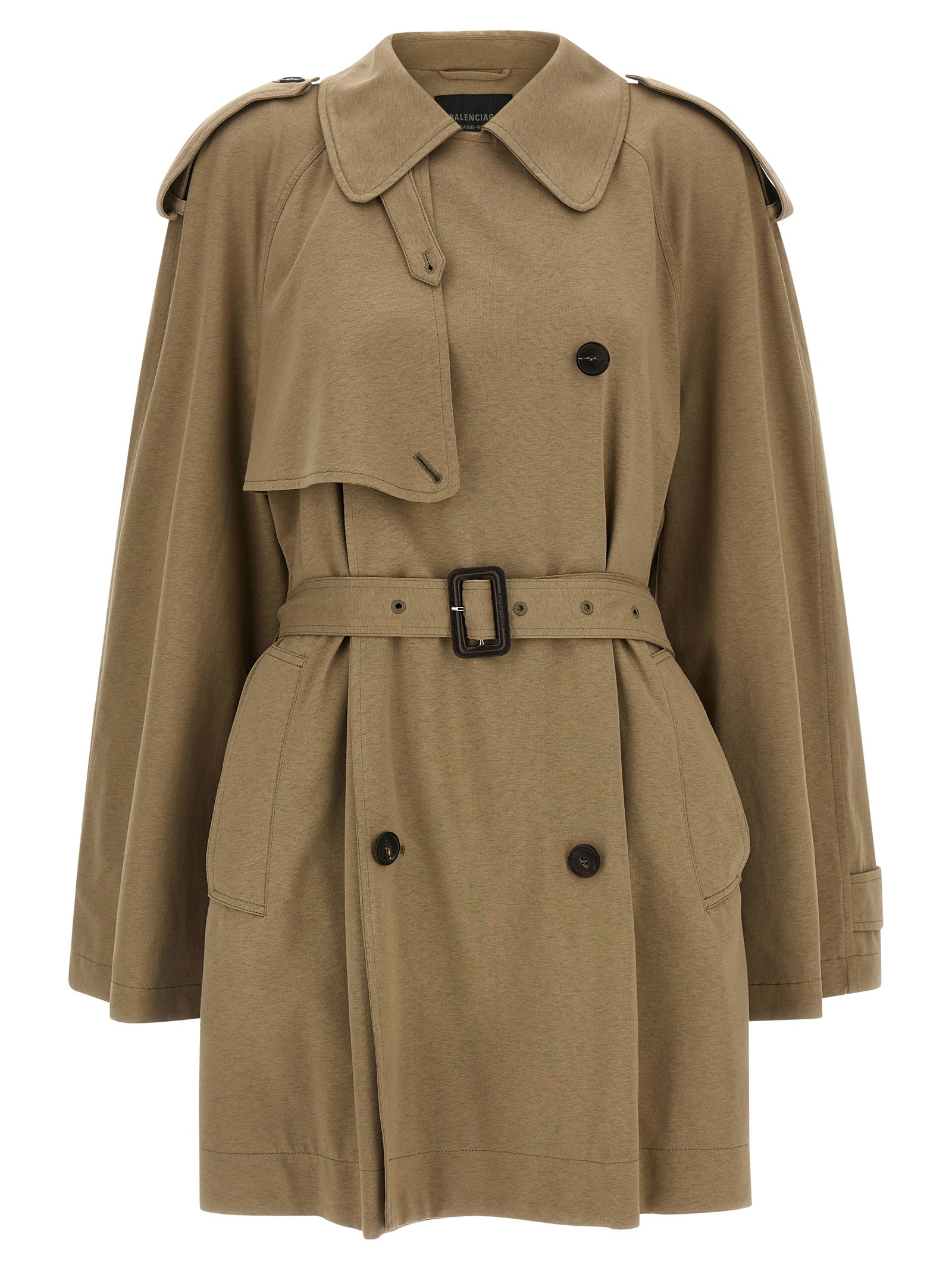 Balenciaga Beige Cotton Coat Balenciaga