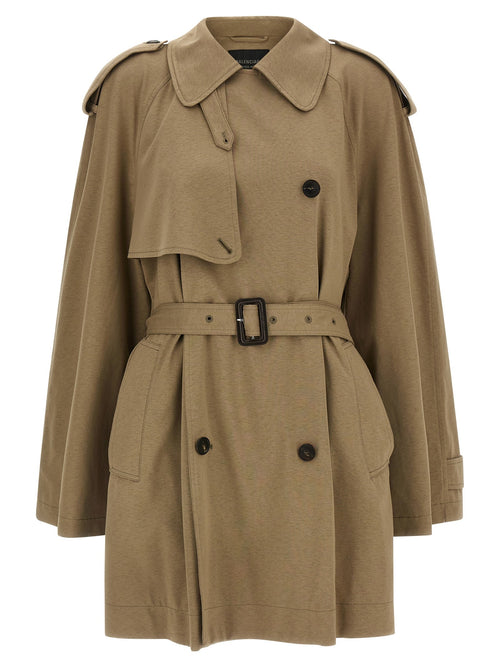 Balenciaga Beige Cotton Coat Balenciaga