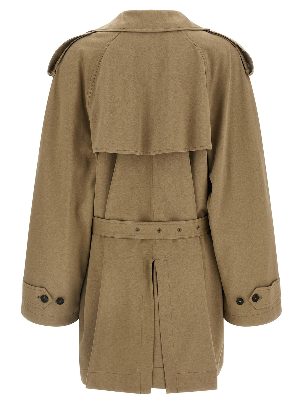 Balenciaga Beige Cotton Coat Balenciaga