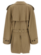 Balenciaga Beige Cotton Coat Balenciaga