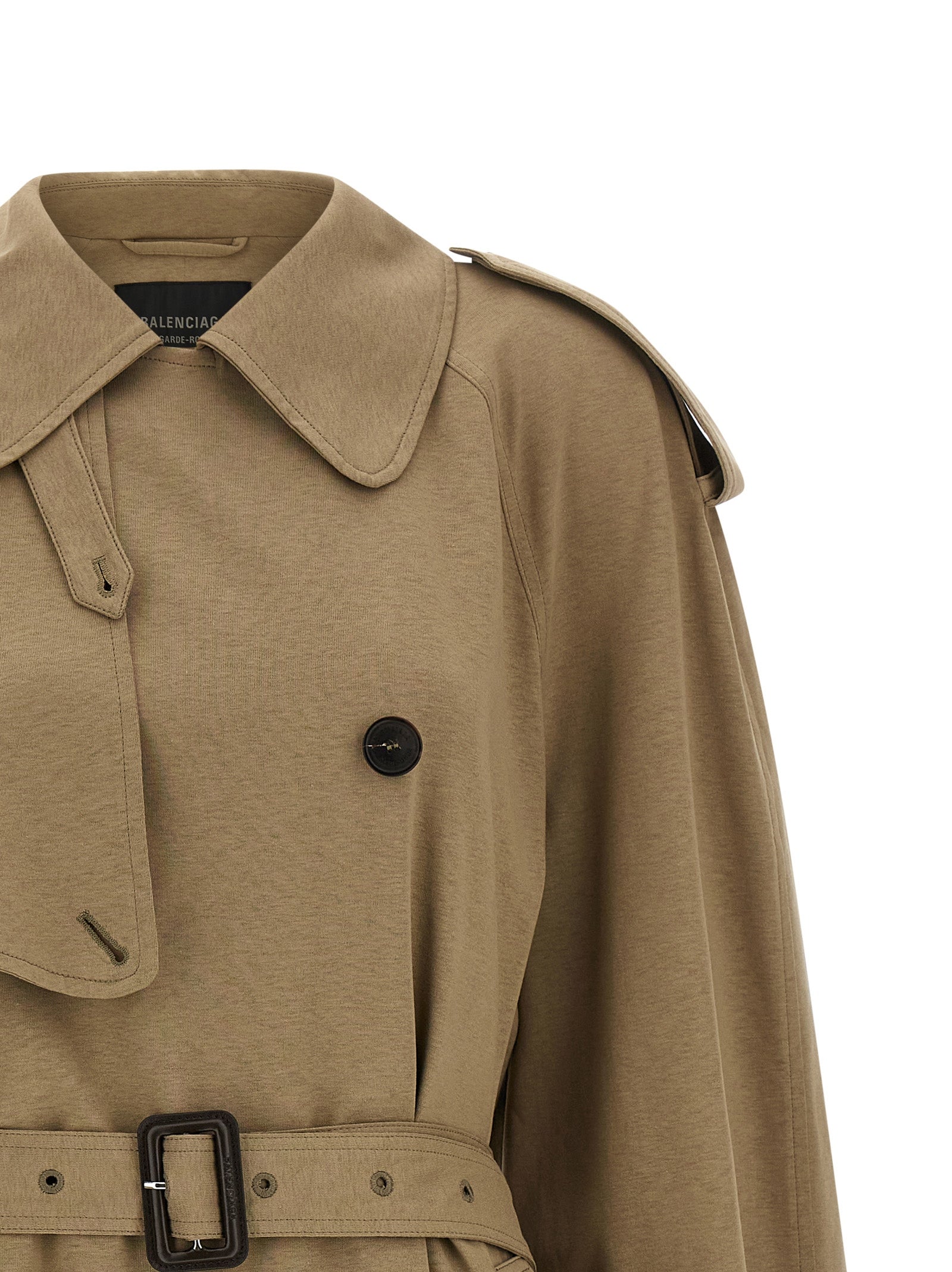 Balenciaga Beige Cotton Coat Balenciaga