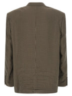 Balenciaga Brown Lyocell Blazer Balenciaga