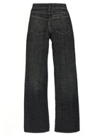 Balenciaga Black Cotton Flared Jeans Balenciaga