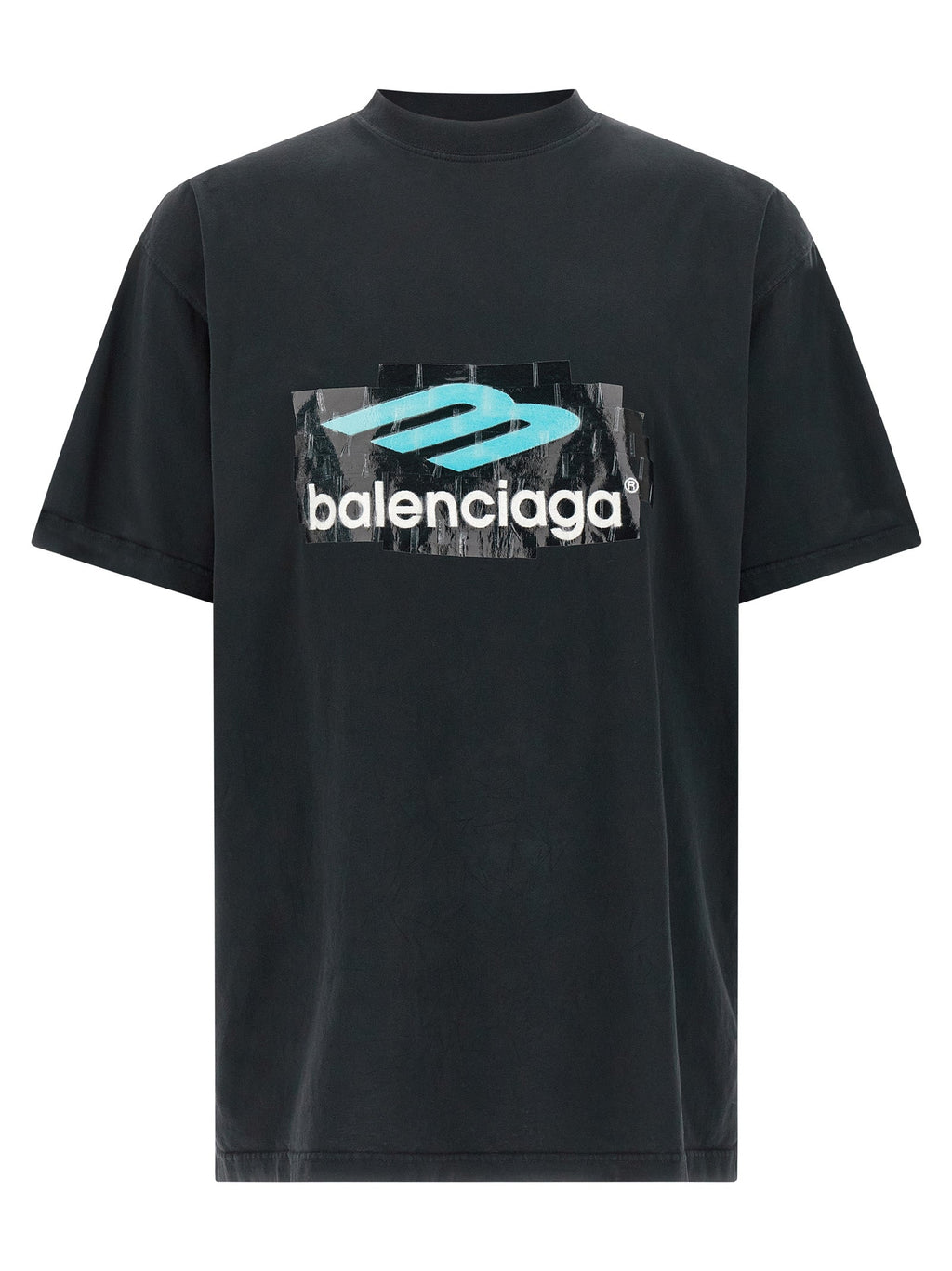 Balenciaga Black Cotton T-Shirt Balenciaga