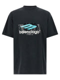 Balenciaga Black Cotton T-Shirt Balenciaga