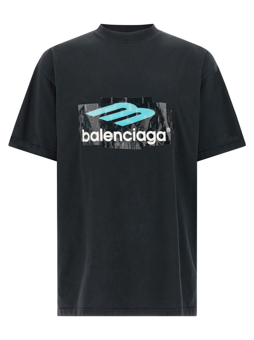 Balenciaga Black Cotton T-Shirt Balenciaga