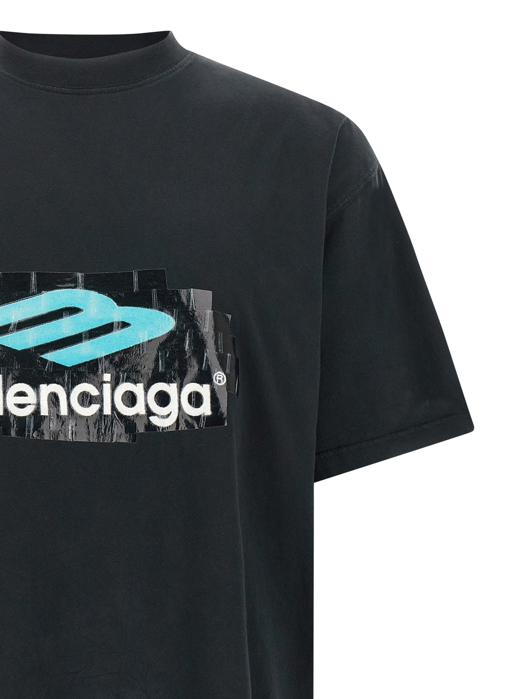 Balenciaga Black Cotton T-Shirt Balenciaga
