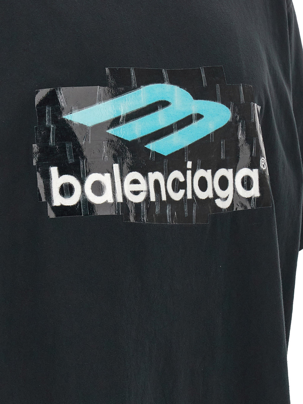 Balenciaga Black Cotton T-Shirt Balenciaga