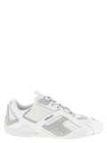 Versace White Calfskin Athletic Sneakers Versace