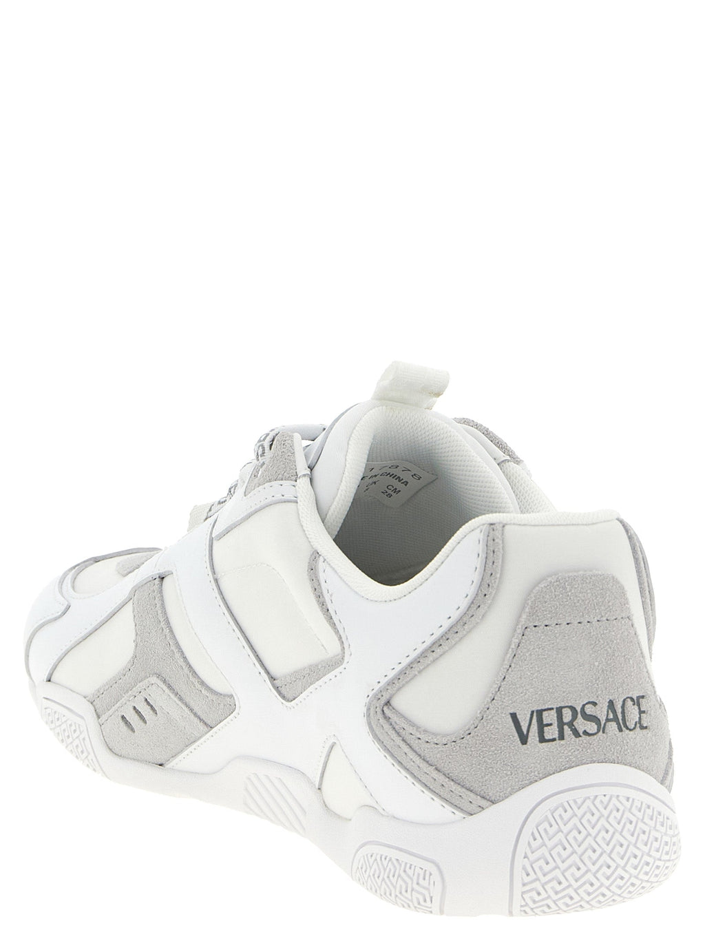 Versace White Calfskin Athletic Sneakers Versace