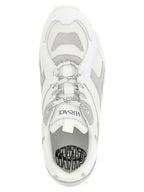 Versace White Calfskin Athletic Sneakers Versace