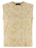 Versace Bicolor Silk Sleeveless Jacket Versace