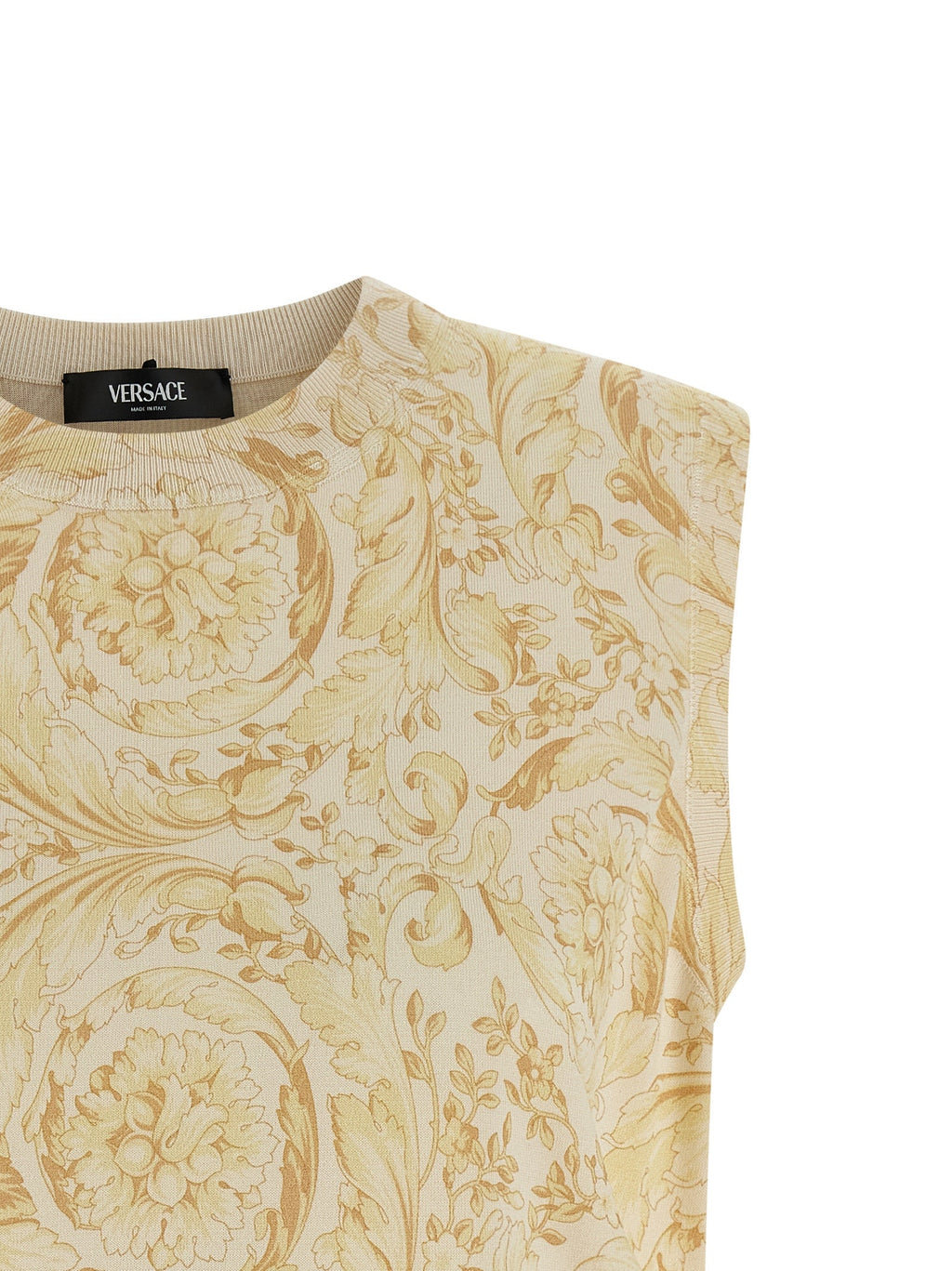 Versace Bicolor Silk Sleeveless Jacket Versace