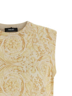 Versace Bicolor Silk Sleeveless Jacket Versace