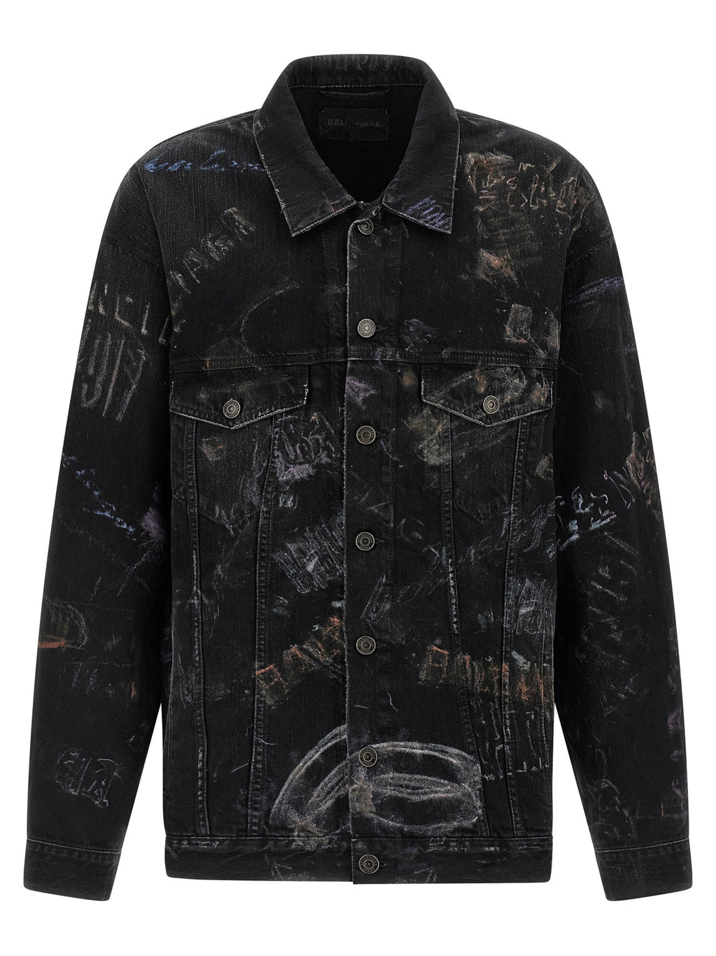 Balenciaga Black Cotton Denim Jacket Balenciaga