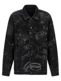 Balenciaga Black Cotton Denim Jacket Balenciaga