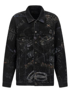 Balenciaga Black Cotton Denim Jacket Balenciaga