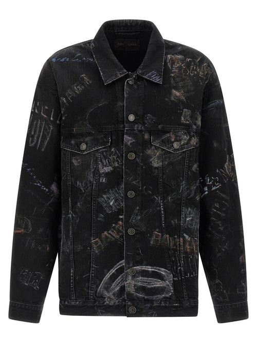 Balenciaga Black Cotton Denim Jacket Balenciaga