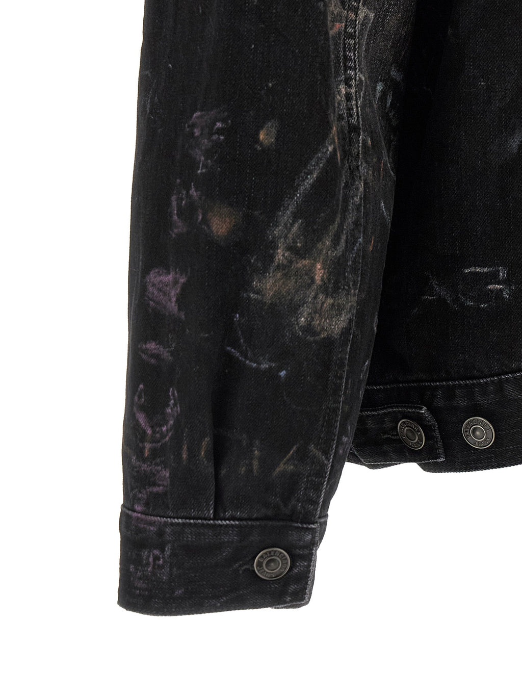 Balenciaga Black Cotton Denim Jacket Balenciaga