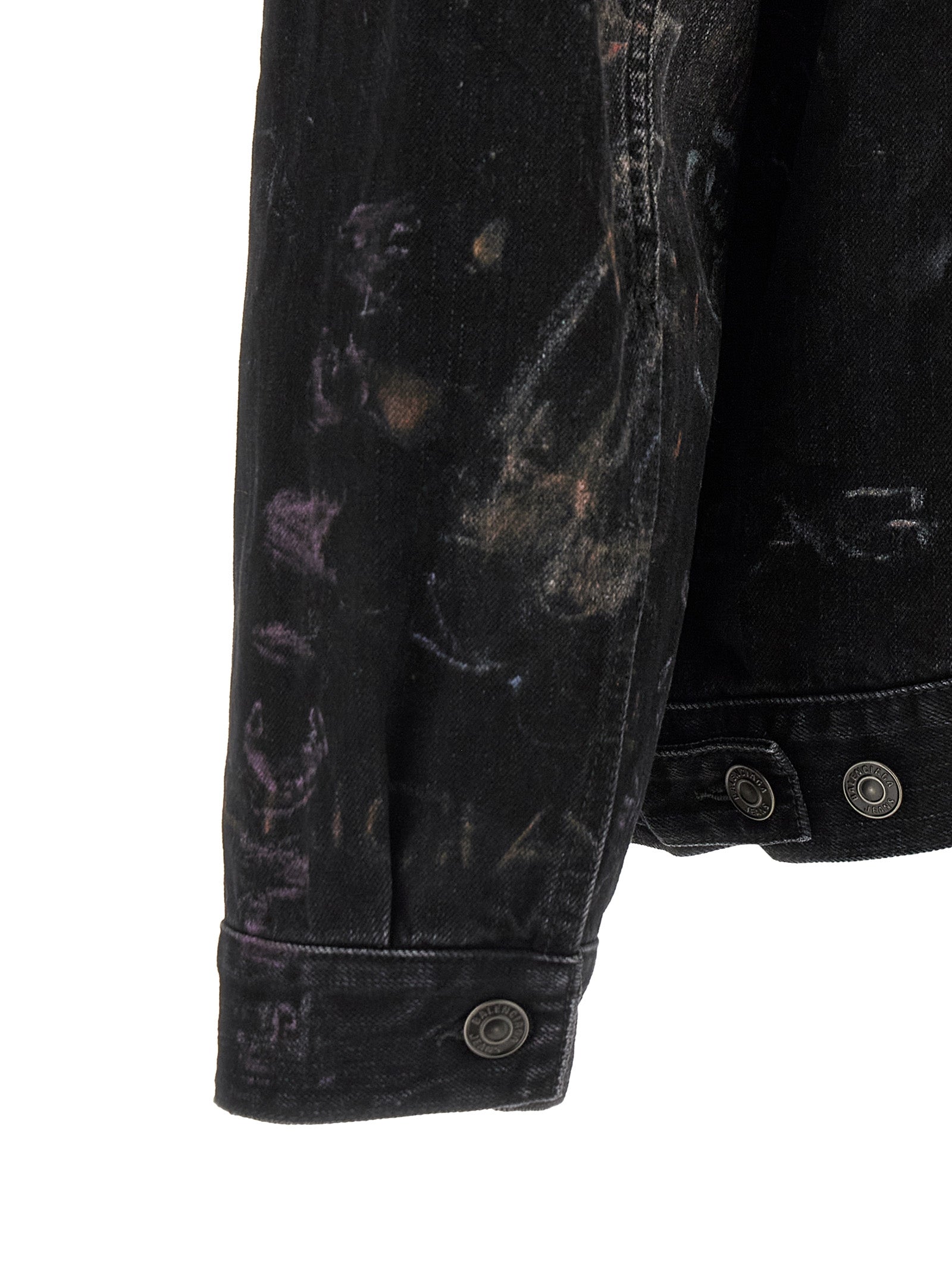 Balenciaga Black Cotton Denim Jacket Balenciaga