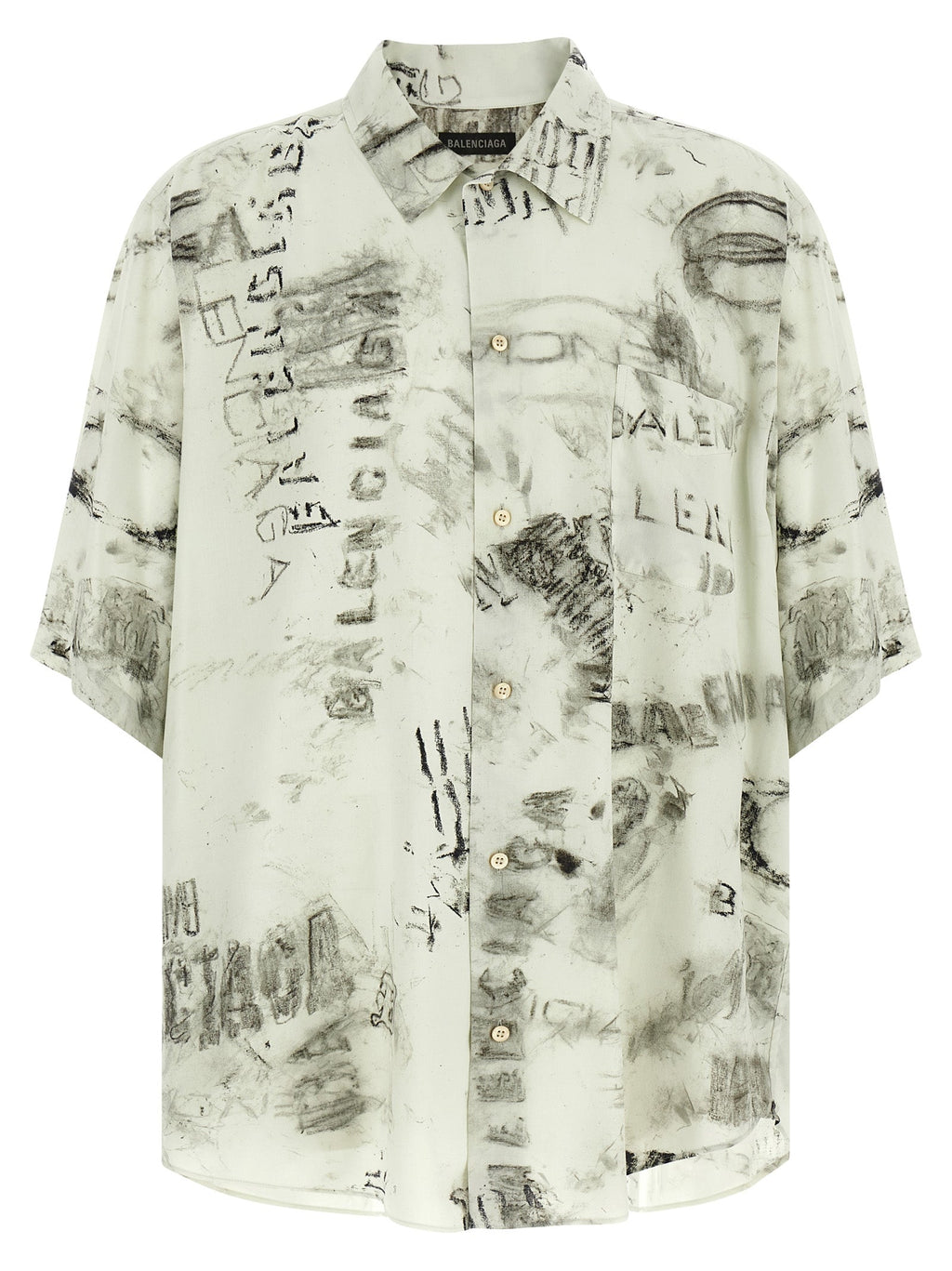 Balenciaga Gray Viscose Blouse Balenciaga
