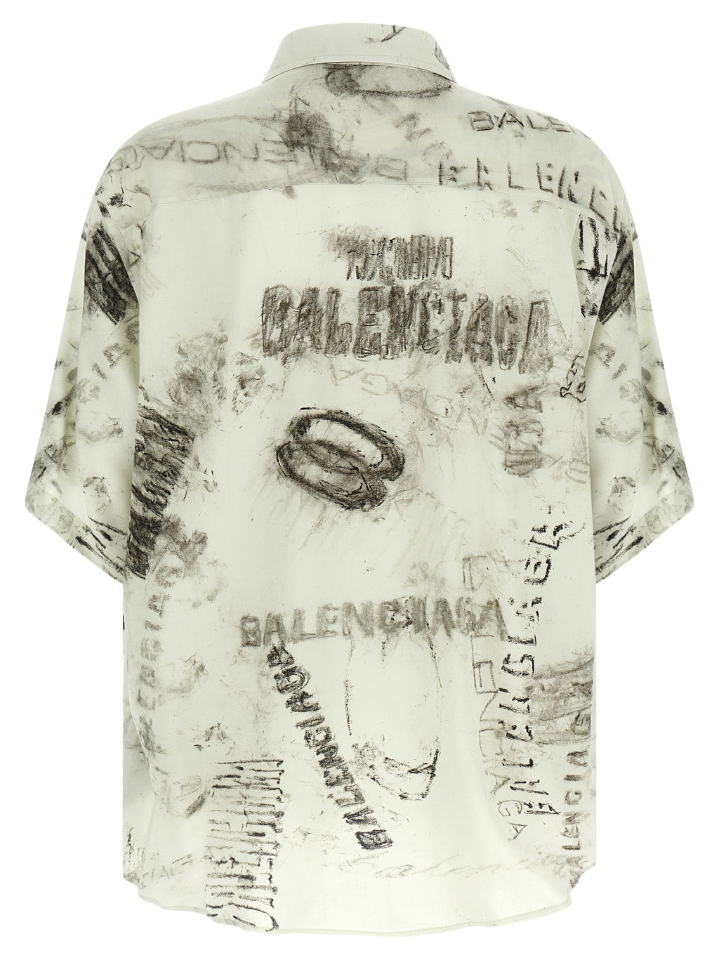 Balenciaga Gray Viscose Blouse Balenciaga