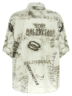 Balenciaga Gray Viscose Blouse Balenciaga