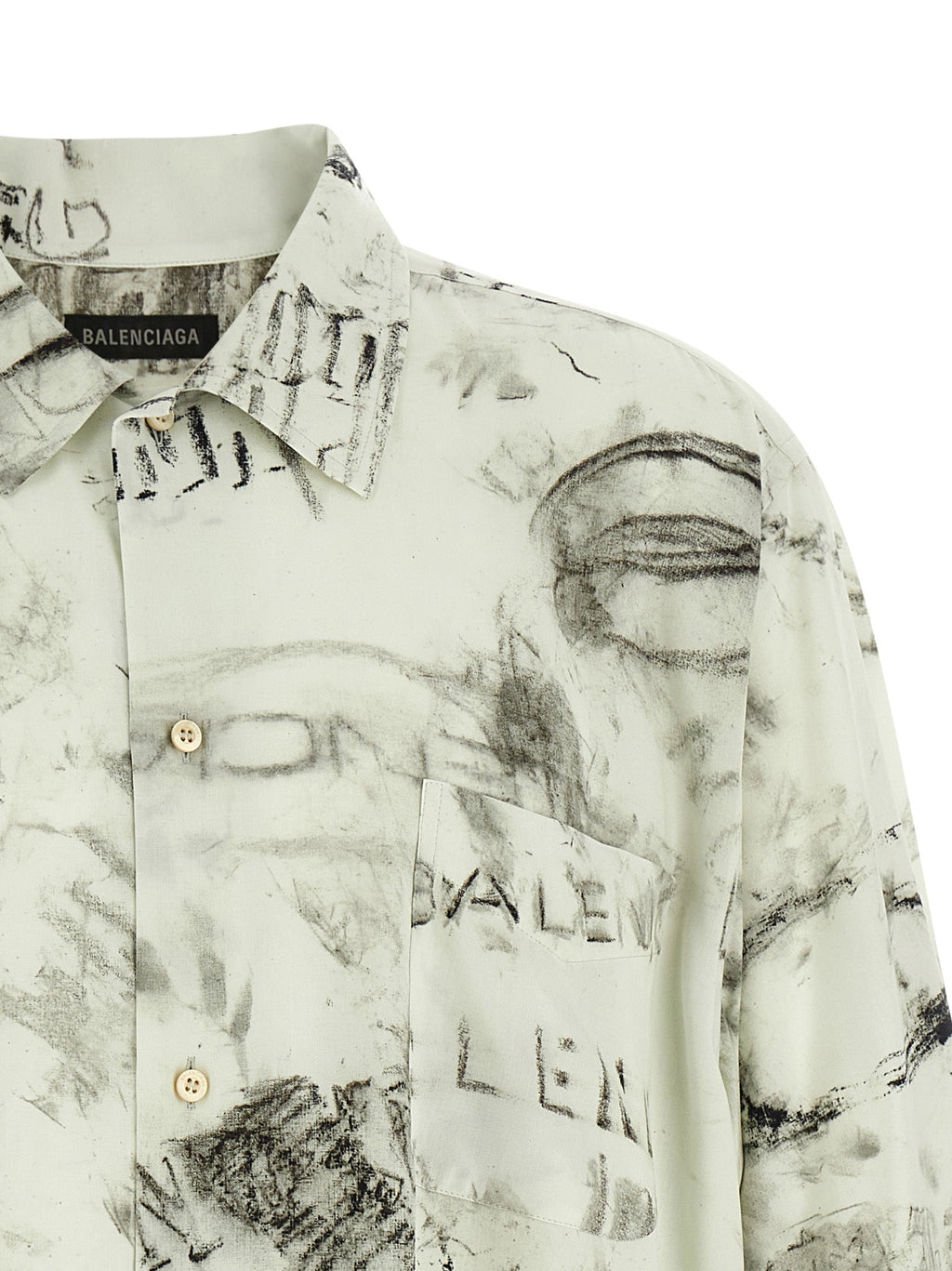 Balenciaga Gray Viscose Blouse Balenciaga
