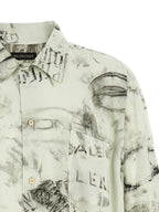 Balenciaga Gray Viscose Blouse Balenciaga