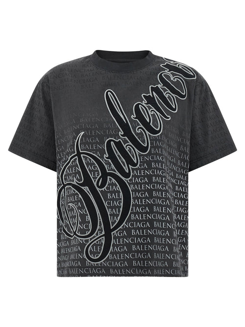 Balenciaga Black Cotton T-Shirt Balenciaga