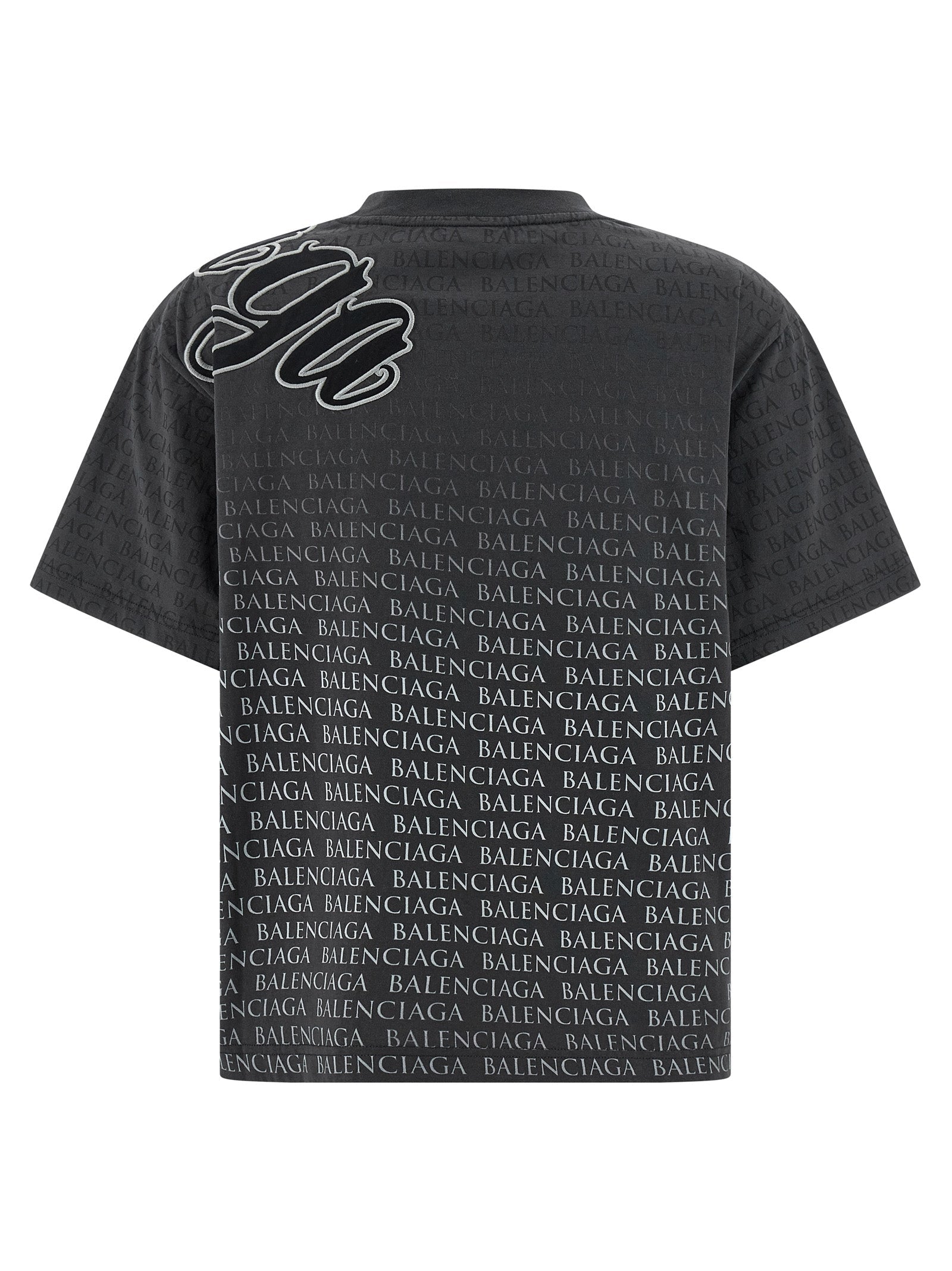 Balenciaga Black Cotton T-Shirt Balenciaga