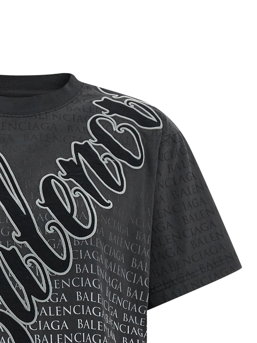 Balenciaga Black Cotton T-Shirt Balenciaga