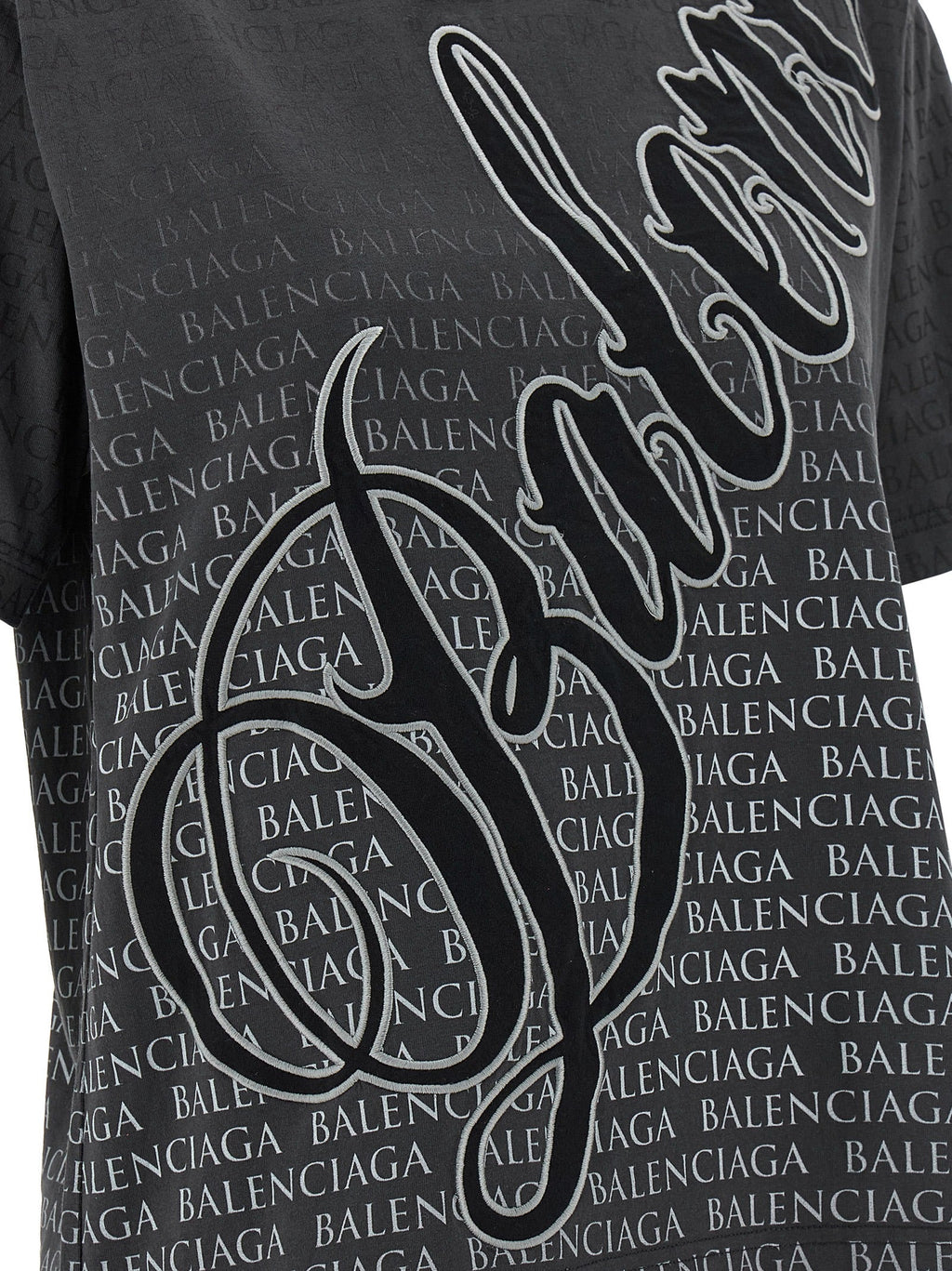 Balenciaga Black Cotton T-Shirt Balenciaga
