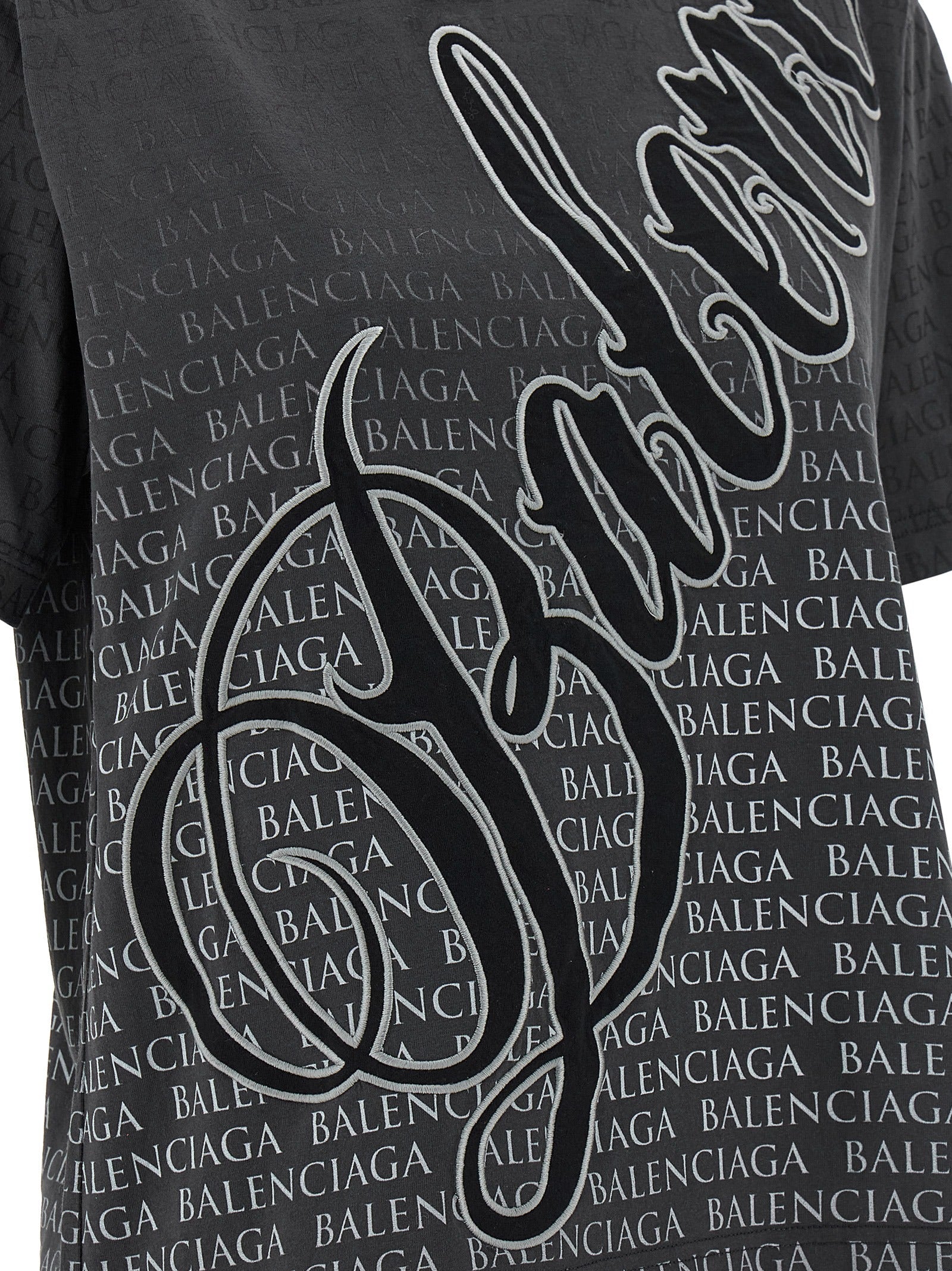 Balenciaga Black Cotton T-Shirt Balenciaga