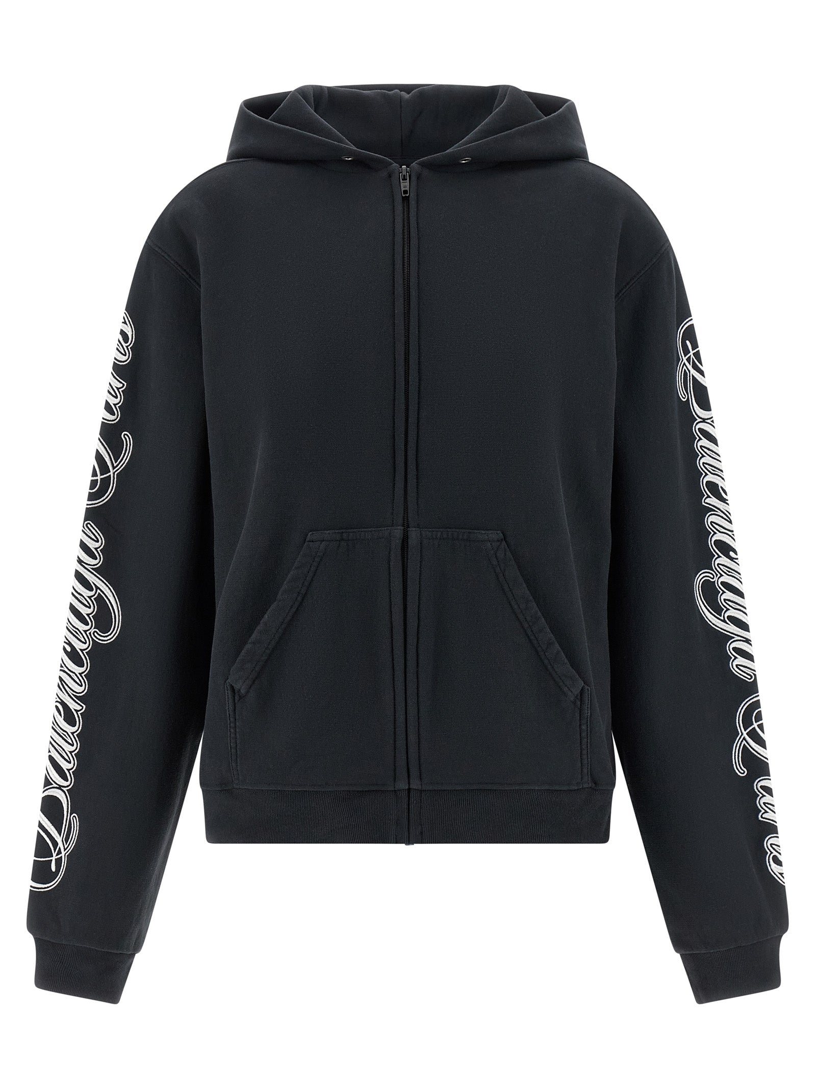 Balenciaga Black Cotton Sweatshirt Balenciaga