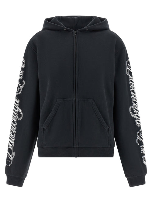 Balenciaga Black Cotton Sweatshirt Balenciaga