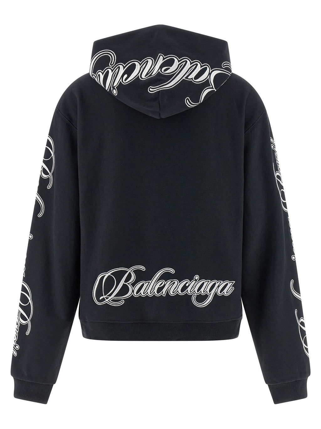 Balenciaga Black Cotton Sweatshirt Balenciaga