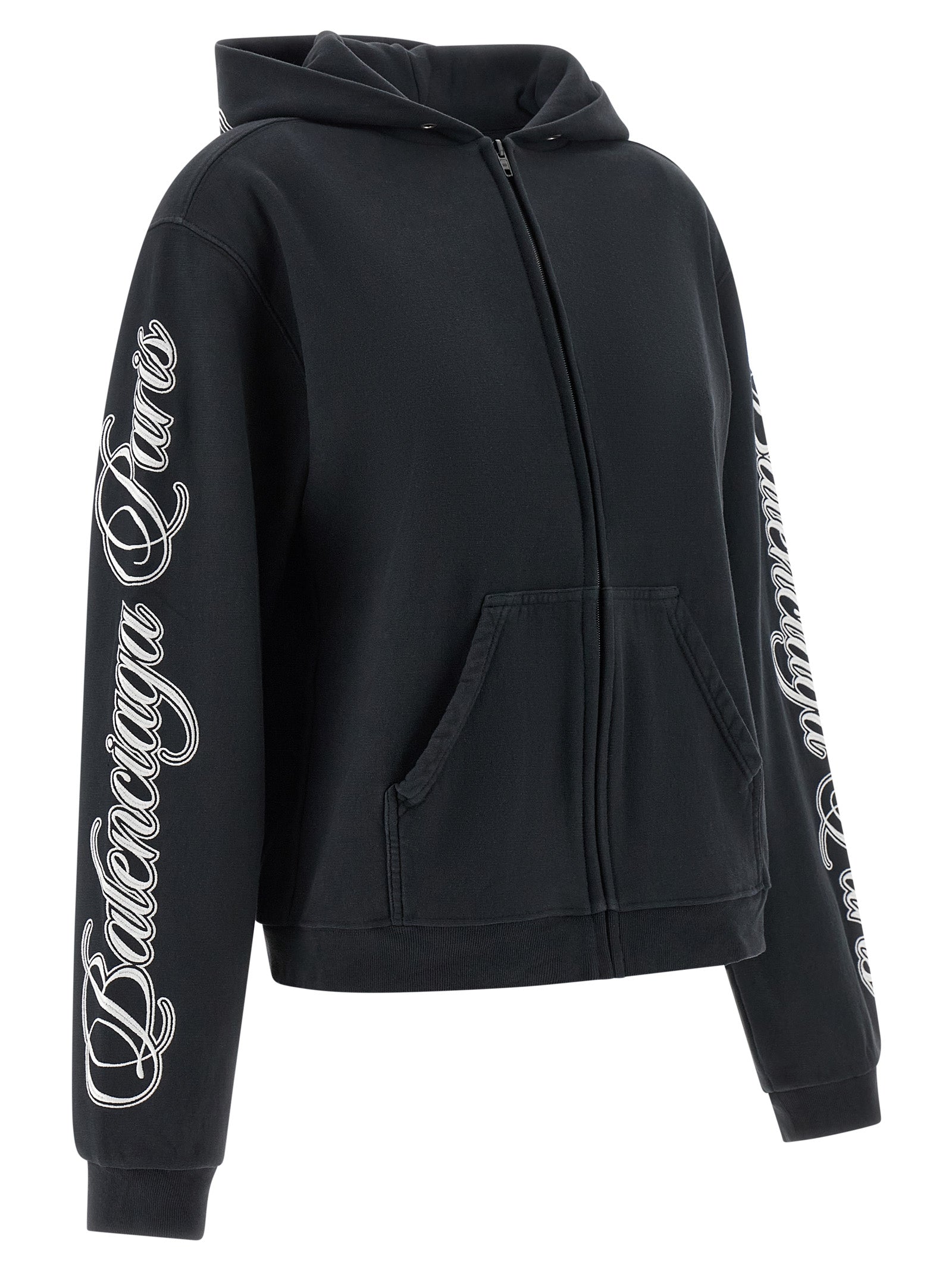 Balenciaga Black Cotton Sweatshirt Balenciaga