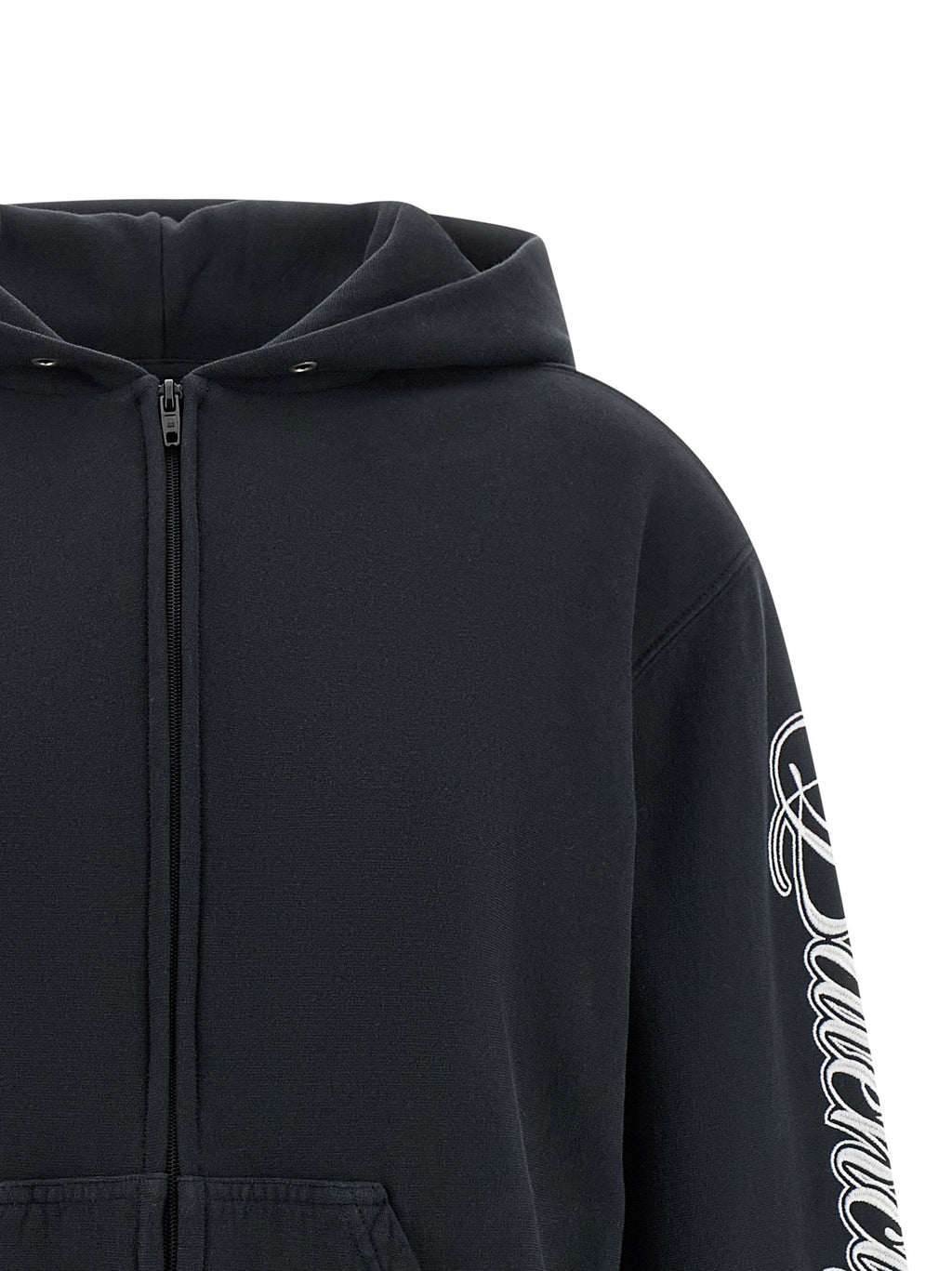 Balenciaga Black Cotton Sweatshirt Balenciaga