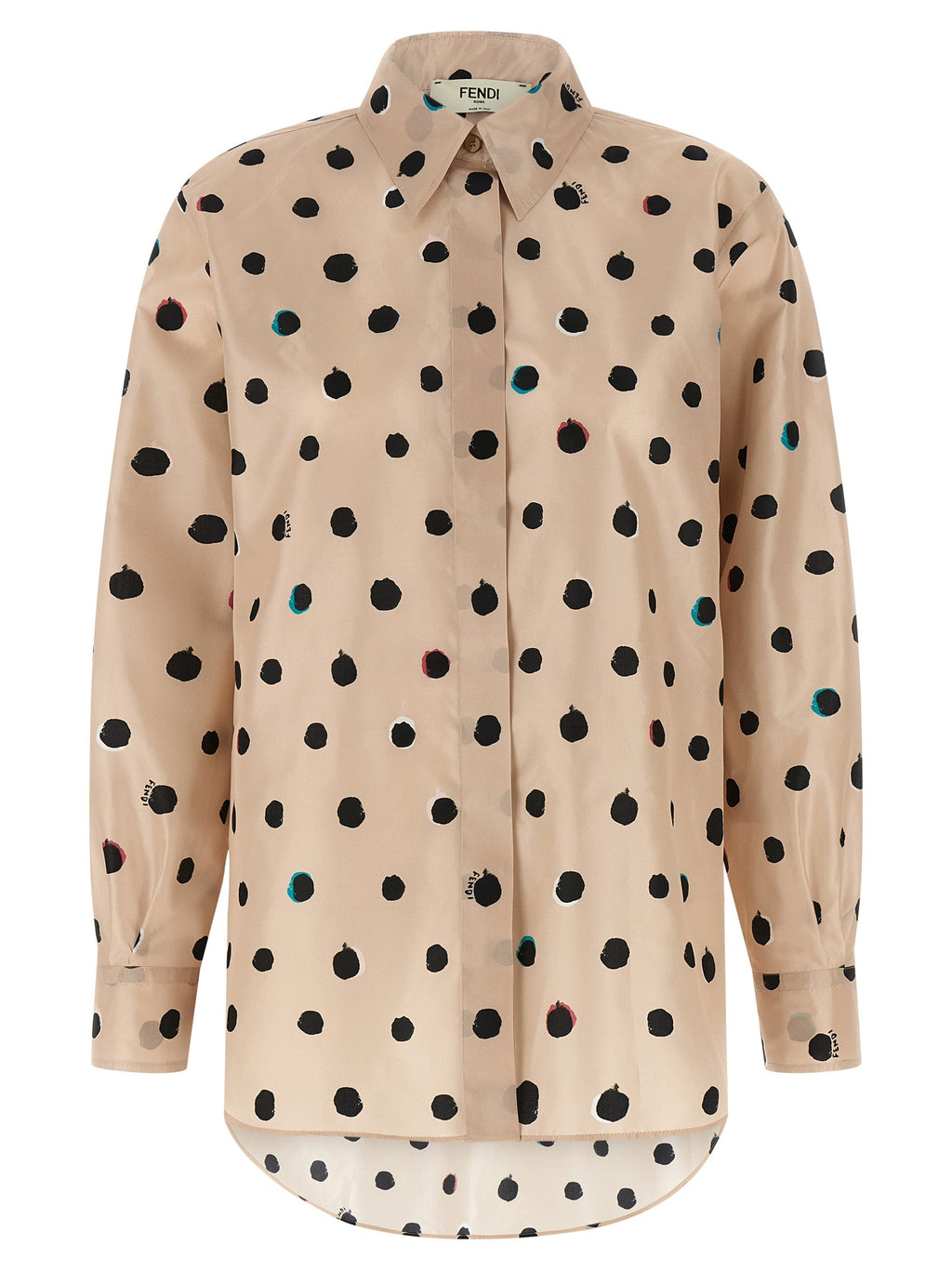 Fendi Multicolor Silk Blouse Fendi