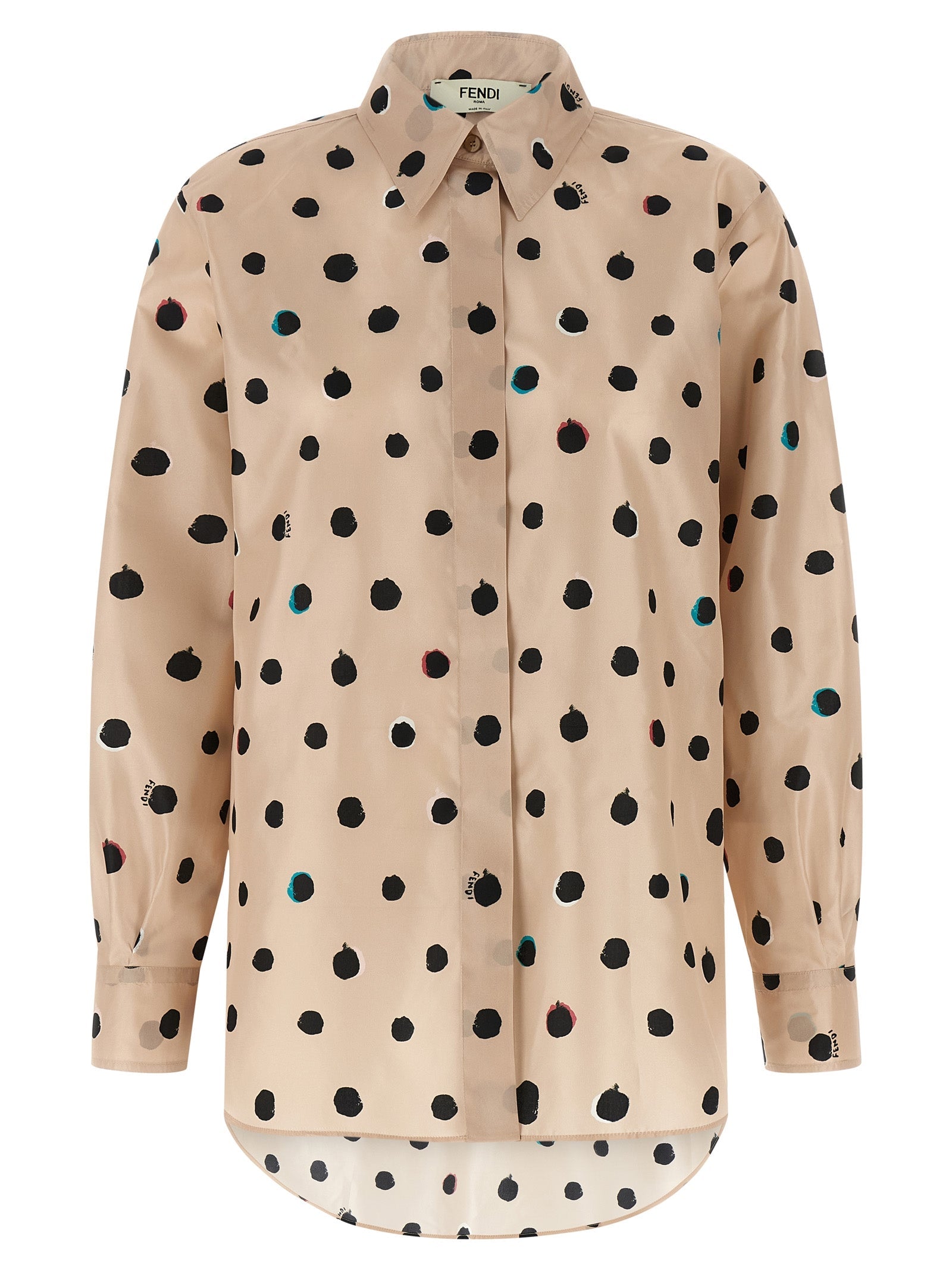 Fendi Multicolor Silk Blouse Fendi