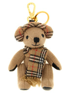 Burberry Beige Wool Keychain Burberry