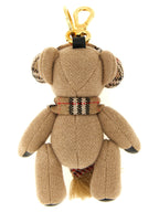 Burberry Beige Wool Keychain Burberry
